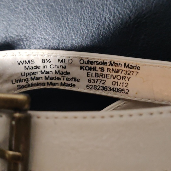 Elle T-Strap Platform Beige Heeled Sandals 8.5 - Picture 3 of 5